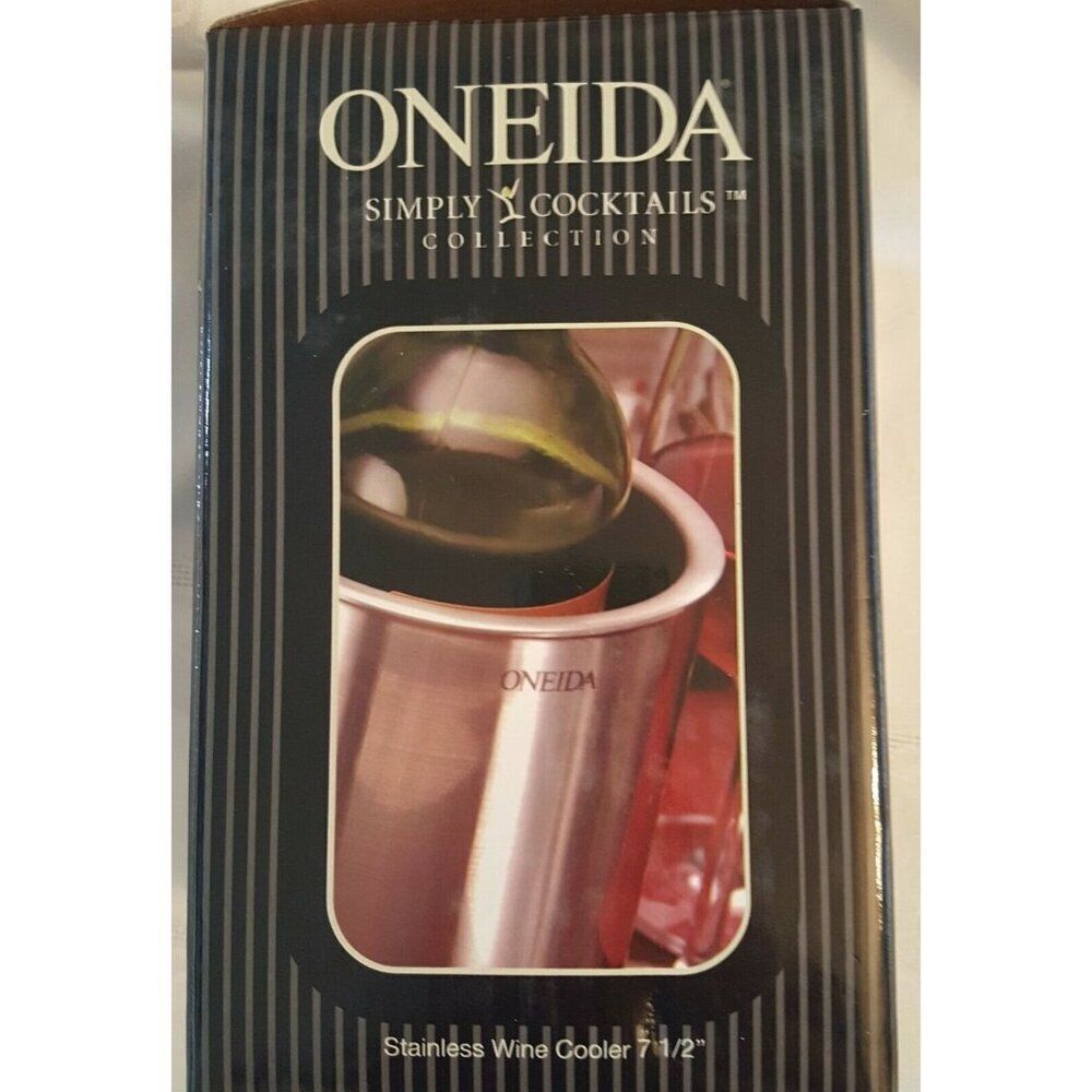 Oneida Simply Cocktails Collection Wine Cooler Sphere Man Cave Bar New